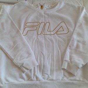 Women's Fila Sweatshirt with Back Zipper